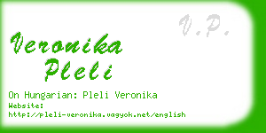 veronika pleli business card